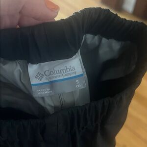 Columbia kids Black Elastic Waist Pants for rain/snow